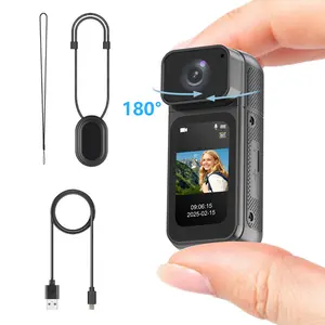 S80 Mini Body Camera,Wearable Action Body Cam,32G Large Capacity 2.7K Recording Thumb Size Hands Free Recording Body Worn Camera,Premium Portable Camcorder Mount Anywhere for Work,Travel,Pet Walking / Black