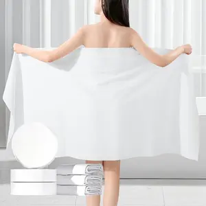 Unisex Contemporary Disposable Compressed Bath Towels (10 Pieces) - Thickened, Enlarged, Water Absorbent, Independently Packed for Business Trips, Resort Hotels, 70*140cm Bathroom Supplies