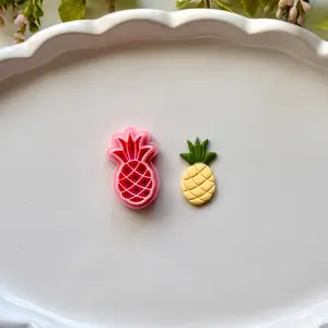 Pineapple Fruit Clay Cutter | Precision 0.2mm Blade, PLA+ Earring Jewelry Crafts