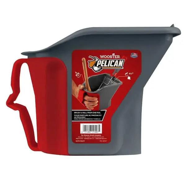 1 qt. Hand-Held Paint Bucket with Brush Magnet