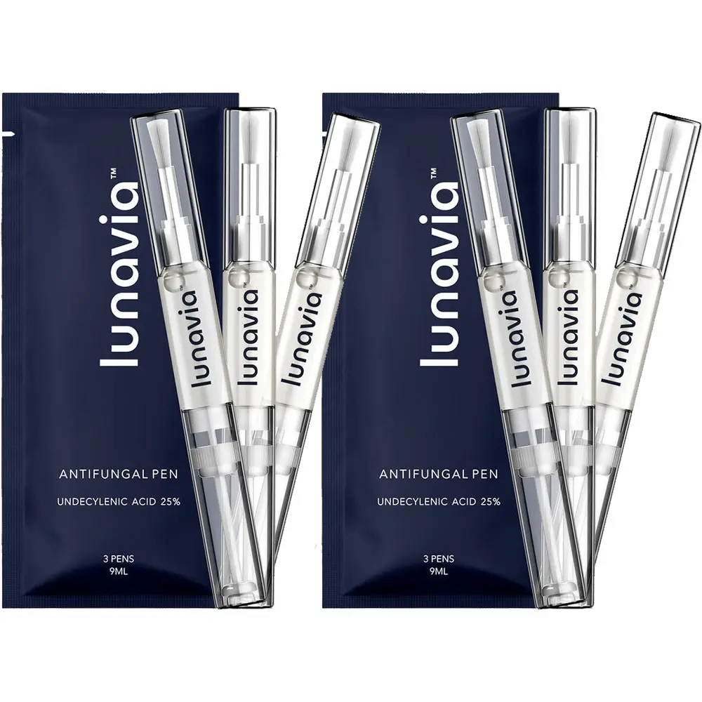 【2 Pack of 6 Pen】Lunavia Antifungal Pen, UNDECYLENIC ACID 25% - Most of Athlete's FootJock Itch and Ringworm