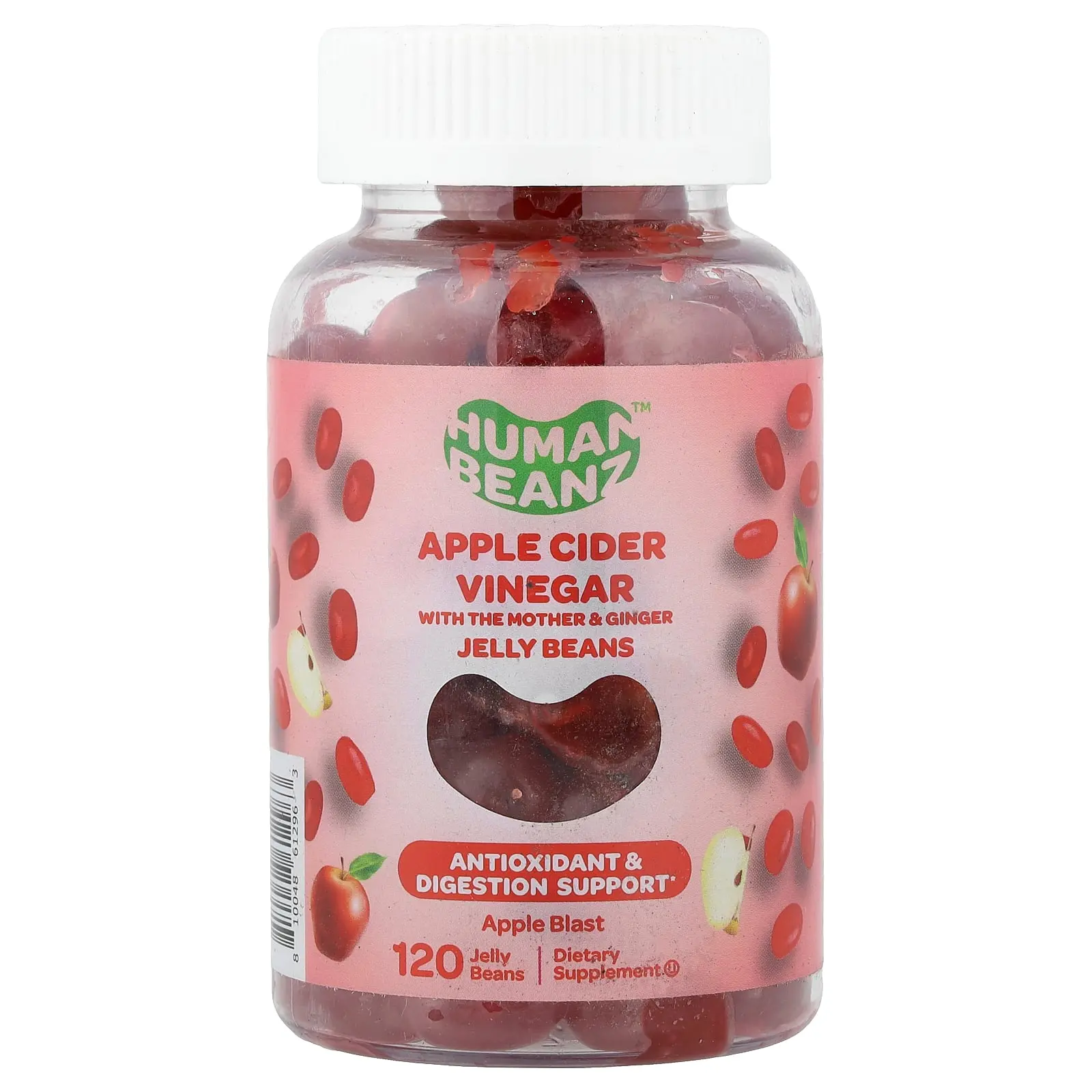 Human Beanz Apple Cider Vinegar Jelly Beans, Apple Blast, 120 Jelly Beans