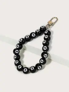 Unisex Street Trend Billiard Design Bag Charm, Cute Trendy Beaded Bag Ornaments, Chic Novelty Bag Charm for Daily Decor, Purse Accessories