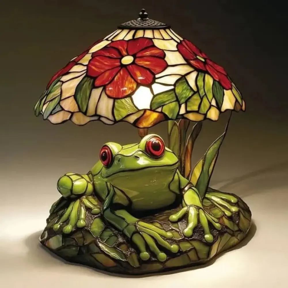 Ponqiko Frog Flower Statue - Soft and Warm Indoor Home Decor, Versatile Holiday Gift for All Ages