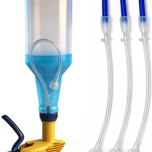 3 PCS Universal Fit 360° Spray Bottle Adapter, Includes Spray Bottle + Nozzle, Weighted Tube Replacement for Sprayers, Upside Down Multi-Angle Sprayer Attachment