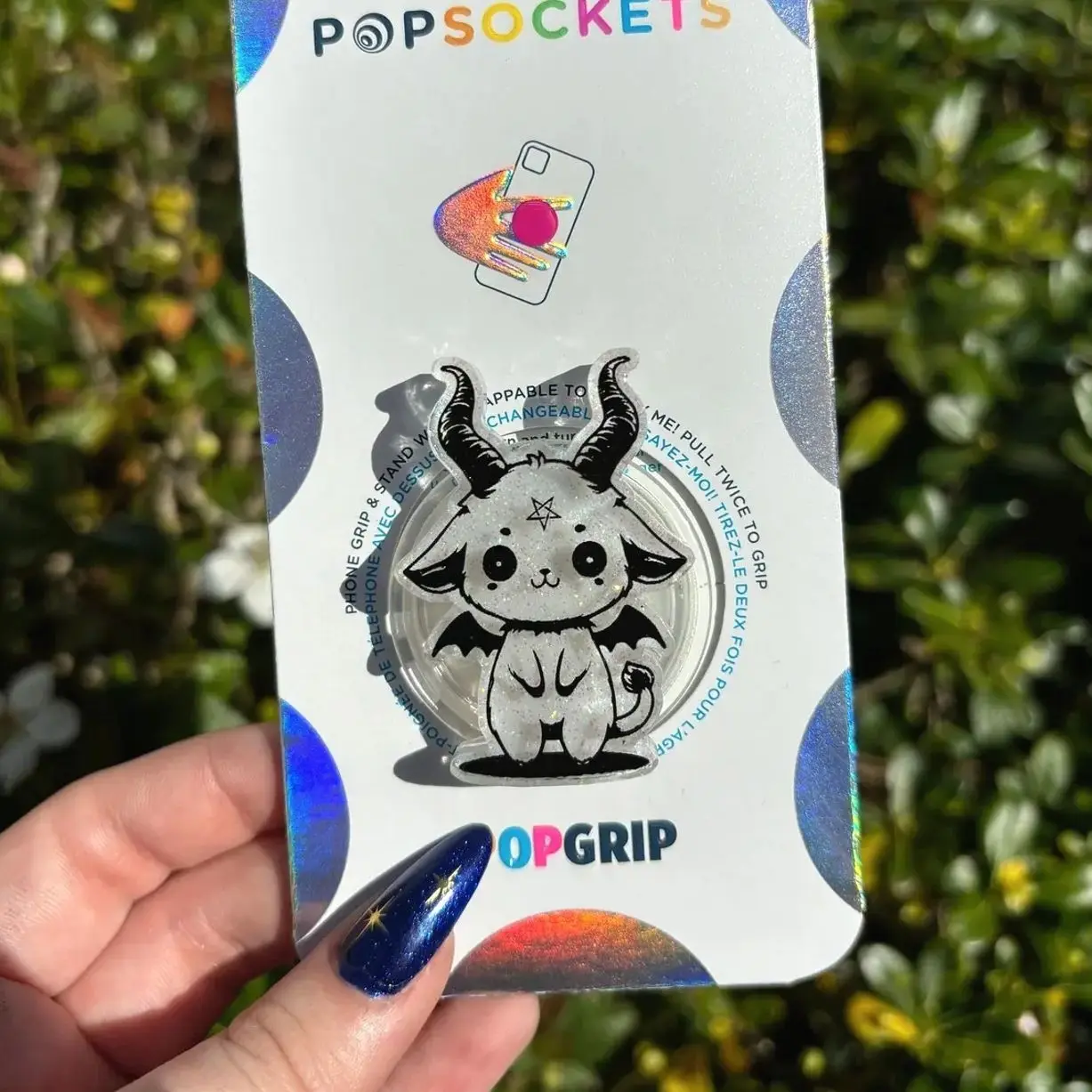 Baphomet Magsafe Kindle Grip, Funny magsafe Popsocket Series, Magnetic Expanding Phone Grip & Stand Secure Grip for iPhone MagSafe Cases Book Kindle Grip Cute