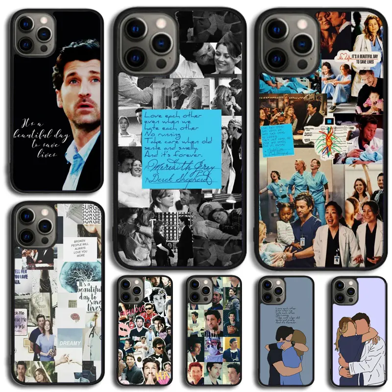 Derek Shepard Grey Anatomy Phone Case Cover For iPhone 17 16 15 14 Plus 11 12  13 Pro Max Silicone TPU Protection Shell
