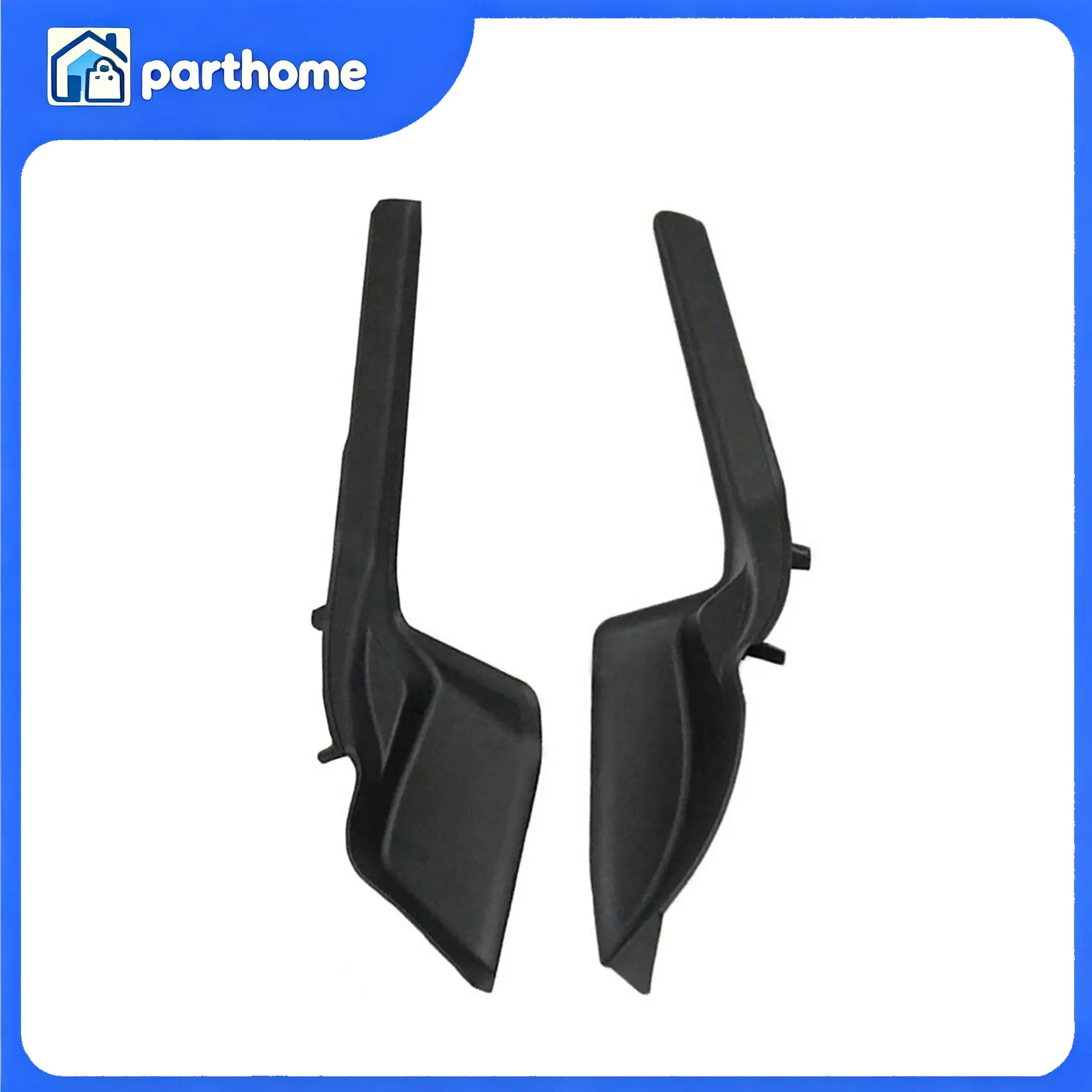 Black Plastic Left Right Windshield Wiper Cowl Extension Covers 53866-0R070 53867-0R070 Direct Fit For Left Hand Drive Toyota RAV4 2020 2021 2022 Exterior Replacement