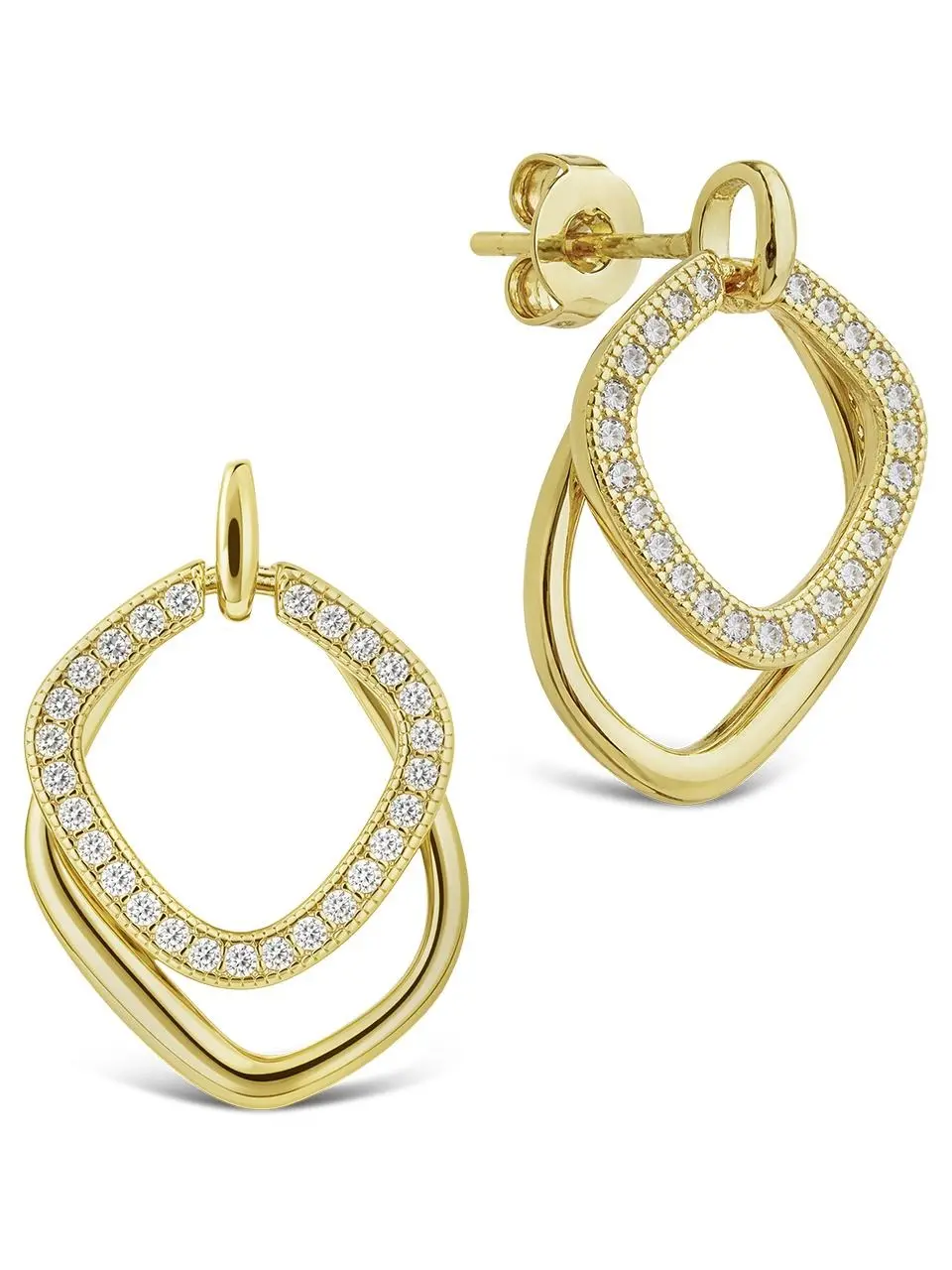 Interlocking Hoop Earrings