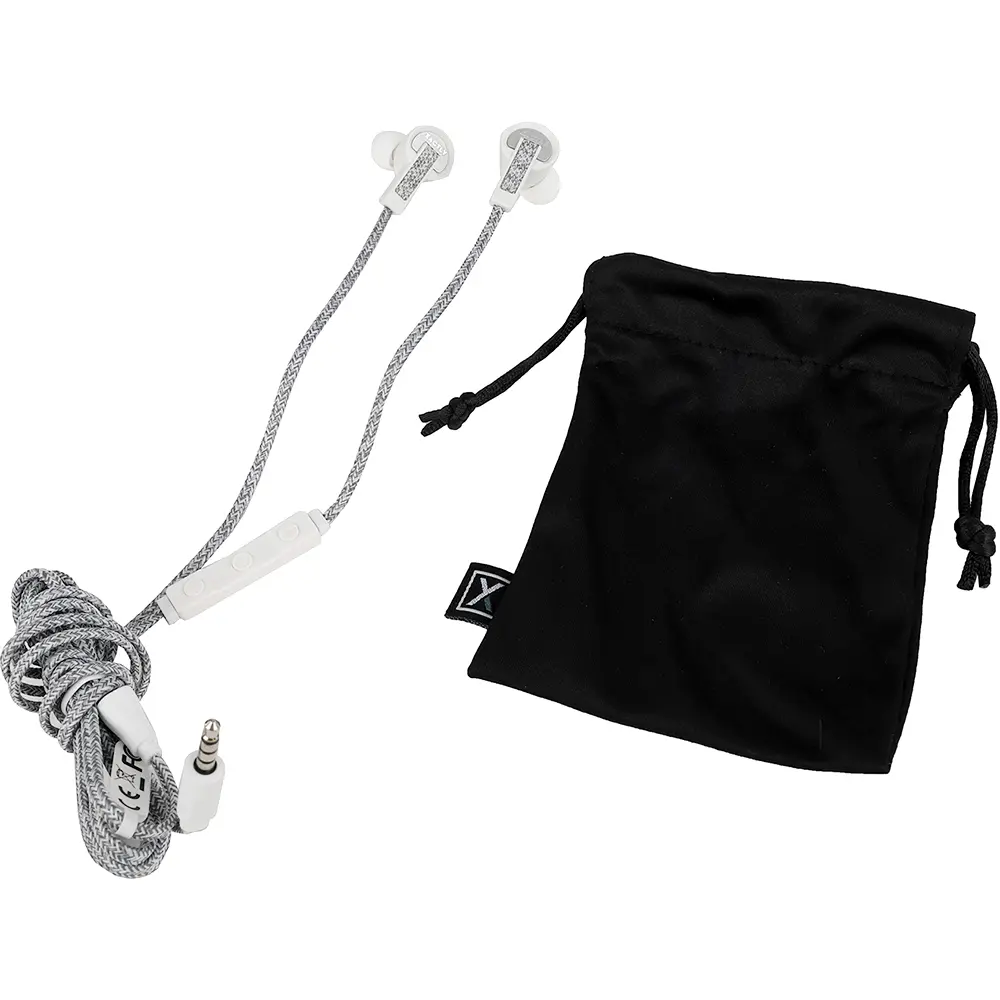 XACTLY Mens Krypton Wired Earbuds  - White