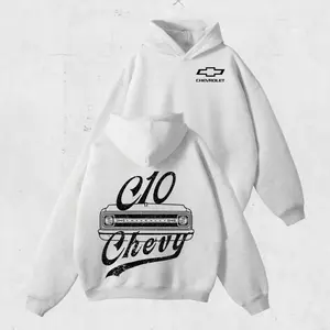 C10 Chevy Hoodie – Vintage Chevrolet Truck Pullover, Classic Front Grill Graphic Sweatshirt, Retro Car Lover Gift, Unisex American Garage Style
