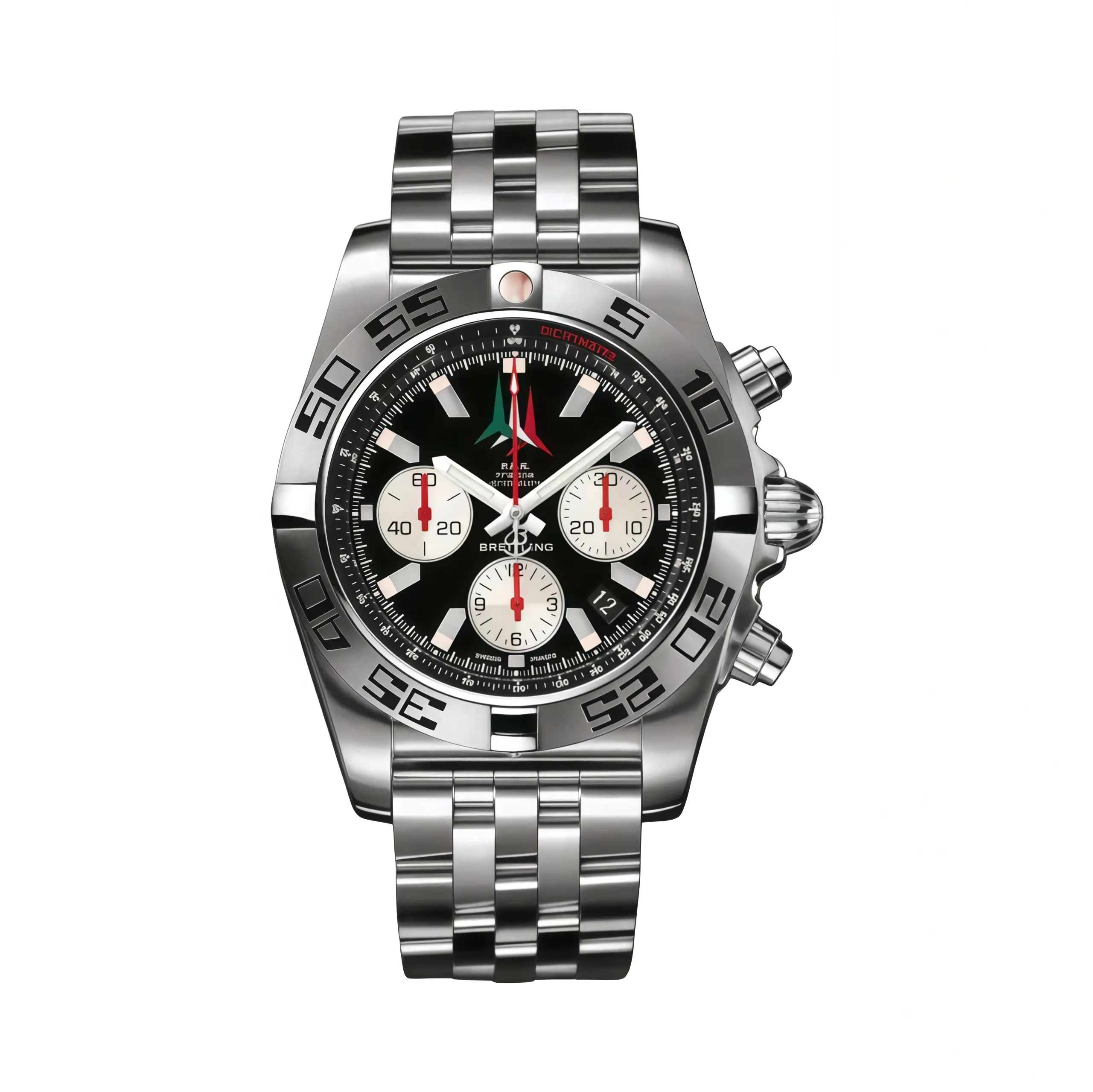 Breitling Mechanical Chronograph, Automatic Movement, Unidirectional Ratchet Bezel, 44mm