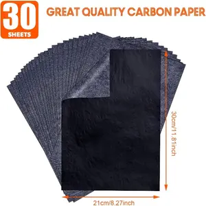 Graphite carbon paper black transfer paper 100 sheets black graphite paper artist's letter sketch A4 carbon paper single side sketch paper with clear handwriting Drawing Paper