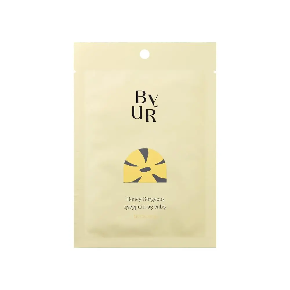 ByUR Honey Gorgeous Keep Moisturizing Aqua Serum Mask Hydrating Moisturizing Face Mask, Skin Elasticity & Firmness Treatment, Honey Extract for Dry Skin, Pore Tightening, K-Beauty Skincare