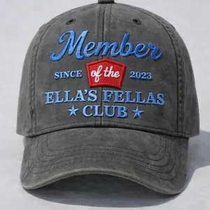 Member Ella's Fellas Club Embroidered 2 style Hat