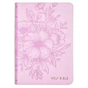 Lavender Bouquet Large Print Compact King James Version Bible