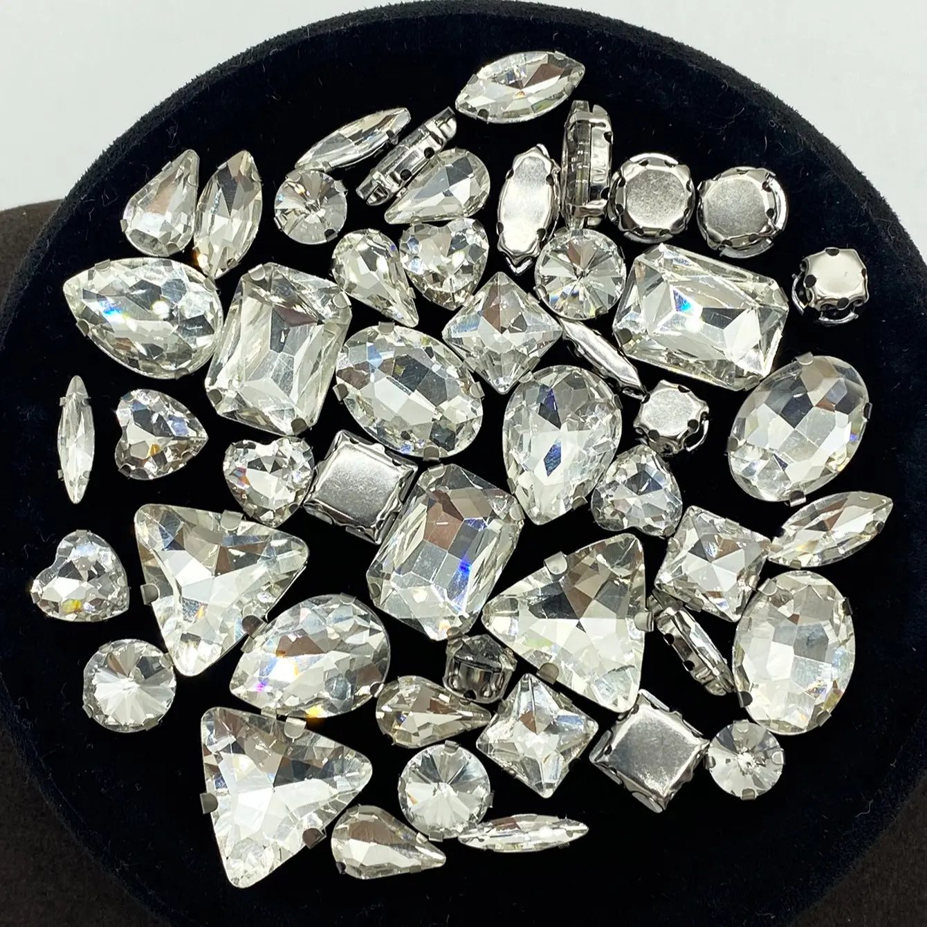 Rhinestone Hand Sewn DIY Craft Supplies, Pack of 50 Clothing Accessories, Sewing Accessories, Shoe Hat Bag Decoration, Jewelry Making Essentials