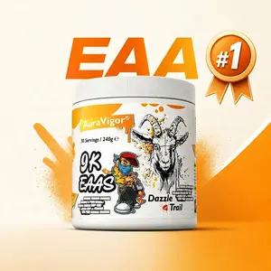 Auravigor EAA + BCAA Powder – 8g EAAs Per Serving for Muscle Recovery & Lean Muscle Growth – Zero Sugar, Zero Fat – 30 Servings (Intra-Workout/Post-Workout)