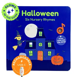 Cali's Books Halloween Nursery Rhymes: Press and Sing Along Musical Book for Babies with Sound Button, 15 Seconds of Music, and Charming Illustrations