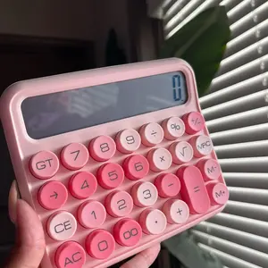 Bubblegum pink calculator plastic