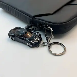 Sleek Sports Car Model with Free Keychain Accessories, Hyper-Real Details, Smooth Finish, Perfect Scale, Must-Have for Car Fanatics and Collectors, Keychain Included