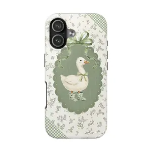 Cute Geese Phone Case - Goose Case Mobile Phone Cover - Duck Gift Protective Cover Tough iPhone X 11 12 13 14 15 16 17 Impact Resistant Polycarbonate TPU