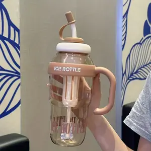 1200Ml Leak-Proof Sports Water Bottle/Drink Bottle/Green/Durable PC Material/Reusable/Portable/Safety Cap And Handle/Perfect for Outdoor Activities Like Halloween, Christmas, And New Year/Fitness/Travel Hydration Drinkware