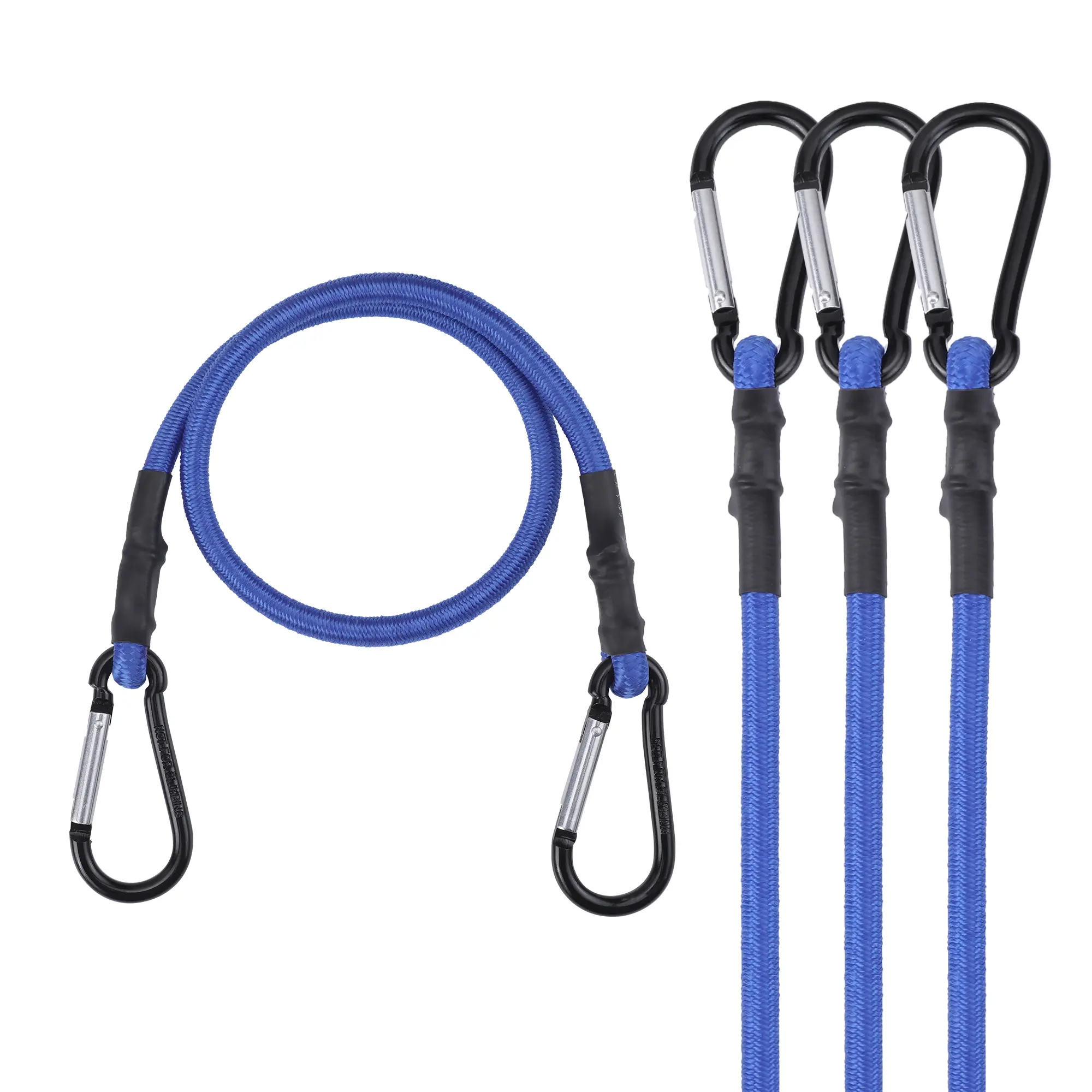WORKPRO 24 Inch Bungee Cords with Hooks, 4 Pack Superior Rubber Heavy Duty Bungee Straps Strong Elastic Rope for Outdoor Tent, Luggage Rack, Camping, Cargo, RV, Bike, Transporting, Storage