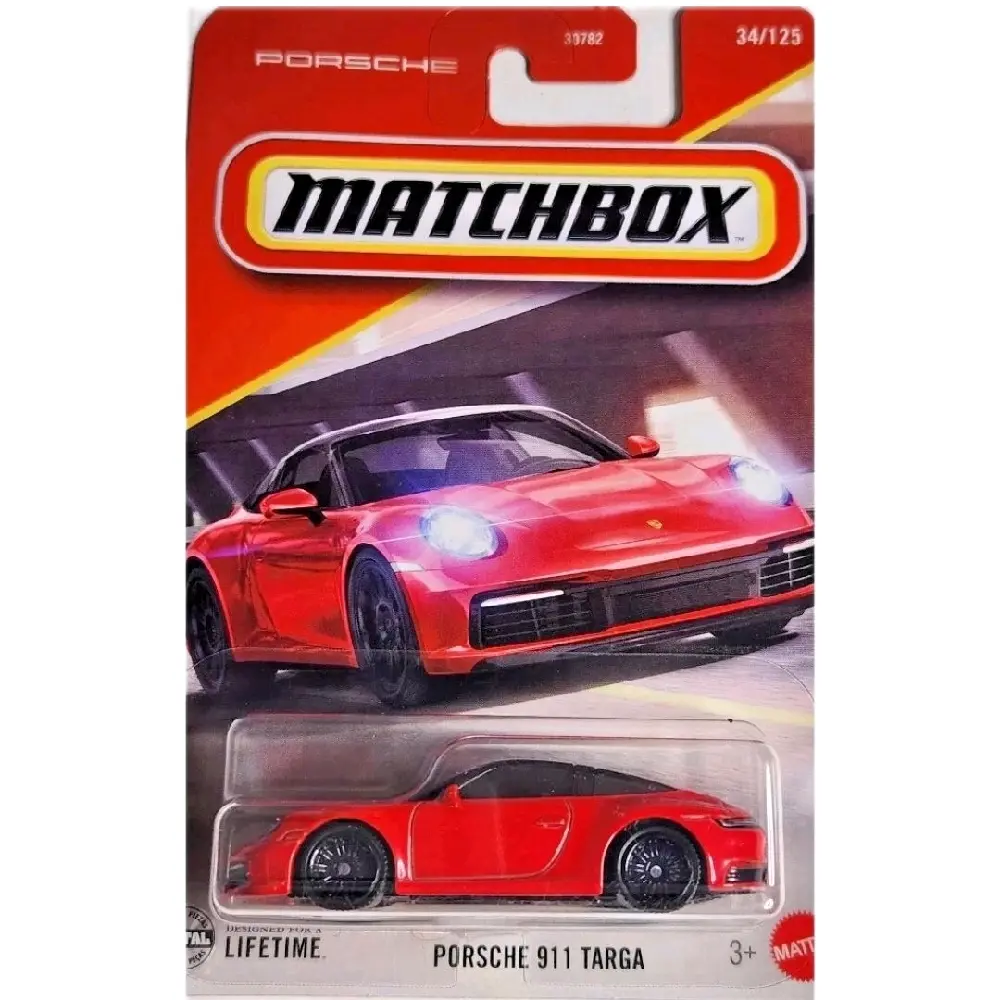 Matchbox 2025 MBX Porsche 911 Targa Diecast Car Model - Mainline Diecast Vehicle, Scale Model Car, Collectible Toy for Enthusiasts, New, Model Cars