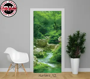 Nature Scene Door Wrap –  Peel & Stick Decal