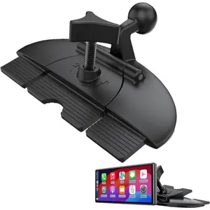 Universal CD Slot Mount with 17mm Ball Adapter for Garmin GPS CarPlay Screen Phone Holder Compatible with 4 to 11 Inch Devices Stable Easy Install