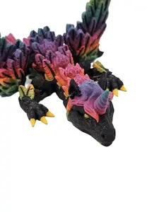 Rainbow Glitter Alicorn Dark/Light Winged Unicorn- Cinderwing