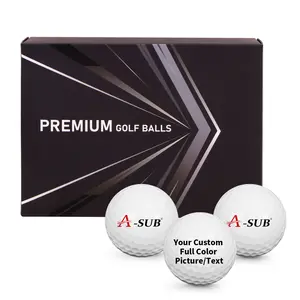 A-SUB Golf Balls UV Printer with Gift Box 12 Pieces Customizable Options for Personalized Designs and Events