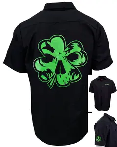 "Lucky" Embroidered Industrial Shop Shirt