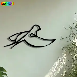 1pc Flying Dove Metal Wall Art, Peace Dove Statue Mural, Artistic Metalwork, Intricate Craftsmanship, Modern Abstract Design, Modern Home Decoration, Perfect for Wedding, Living Room, Bedroom Wall Decor, Gift for Peace Symbol Enthusiasts