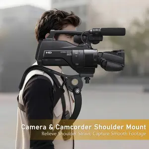 Lightweight Camera Shoulder Rig with Waist Mount, Handheld Stabilizer for Dslr Smartphone Gimbal, Portable Gimbal Stabilizer, Vlog Video Shooting Accessories, Camera Accessory
