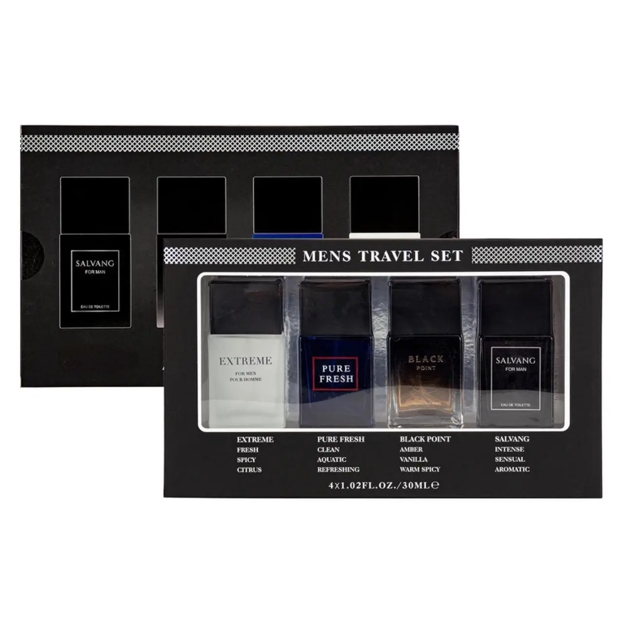 Men's Cologne Gift Set, 4-Piece Woody Scent EDP Multi-Pack, 1.02 oz Fragrances in a Travel Coffret, Unique Father's Day Gifts for Dad