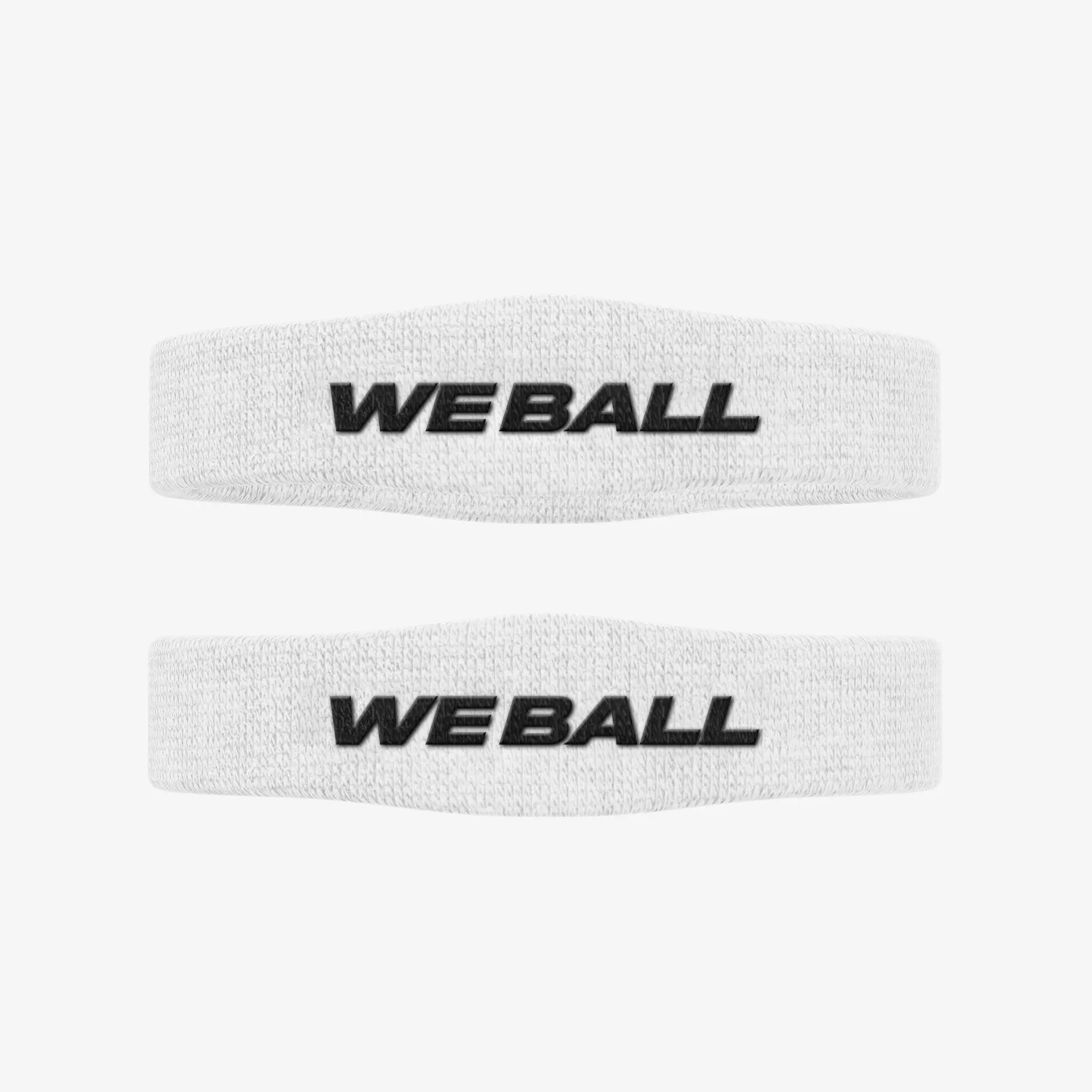 We Ball Sports Adjustable Elastic Skinny Bicep Bands (White, 2-Pack) – Fitness & Sports Workout Accessories, Adjustable Elastic Band