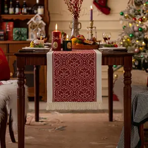 Luxury Dining Table Decor Flag, Bohemian Style Table Runner, European Minimalist Crease-Resistant Durable Tablecloth, Party Festival Table Decoration