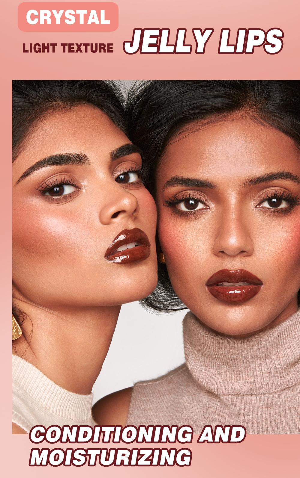 Long Lasting Lip Gloss, 1 Count Moisturizing LipGlaze, Glossy Lip Glaze Stick, Plumping Lip Oil LipStick, Lip Plumping Lipstick for Girls &Women,Makeup