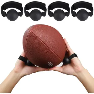 4PCS American Football Catching Trainer Band, Rugby Football Catching Receiver Trainers, Football Receiving Training, Volleyball Catching Training Hand Strap Beginner Practice Fingertip