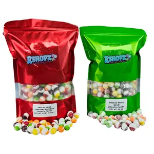 Best Value Bundle Freeze Dried Candy (Rainbow Crunch & Sour Crunch) 2 lb Bundle Snack Candies Sweet Tangy Crunchy Bonbon