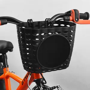 Bike Basket for Boy and Girls Waterproof Plastic Handlebars Bike Baskets for Teen Kids Bicycles and Kids Tricycles Detachable