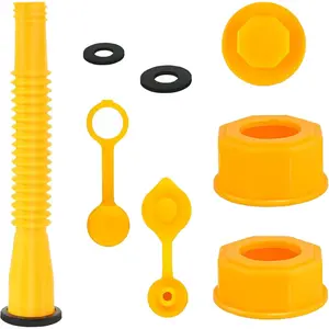 Gas Can Spout Replacement, No-Spill Design Gas Can Nozzle with Flexible Nozzle Fit for  1/2/5/10 Gal  Cans, Easy Pour,  Can Vent Caps,  Can Spout Replacement