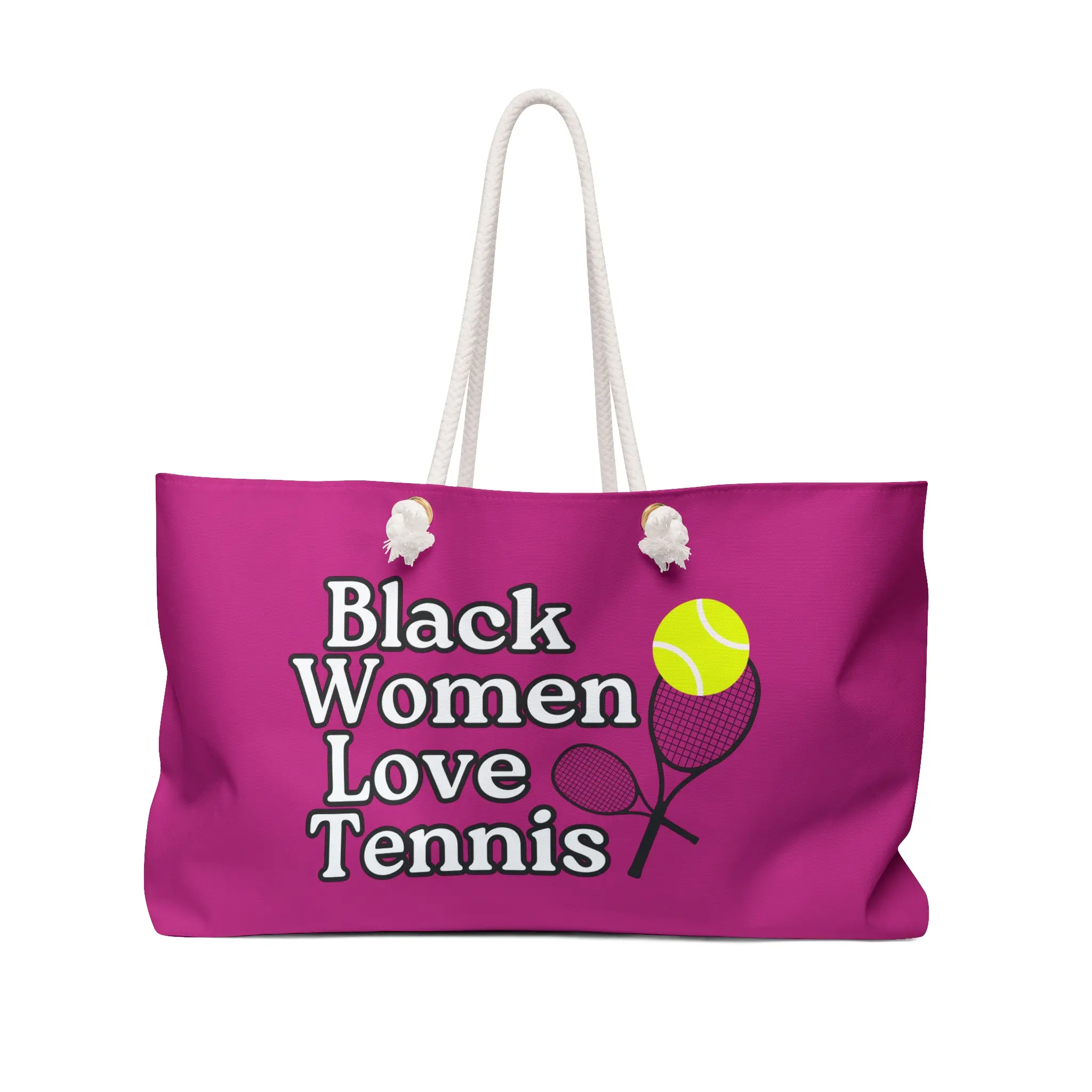 Pink Tennis Weekender Bag