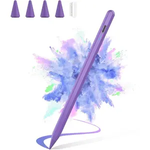 Z-RGP1   Stylus Pen for Apple iPad 2025-2018, Faster Charge Apple Pencil for iPad, with Tilt Sensitivity & Palm Rejection & Magnetic, Compatible iPad 10/9/8/7/6, Pad Air 3/4/5, Pro 12.9"/11", Mini 6/5, M2, M4 Android Computer