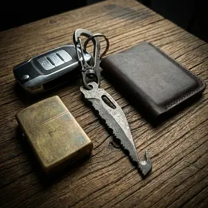 VG10 Damascus MAIN BLADE&SAW BLADE Combination pack  for LEATHERMAN CHARGE TTI/WAVE