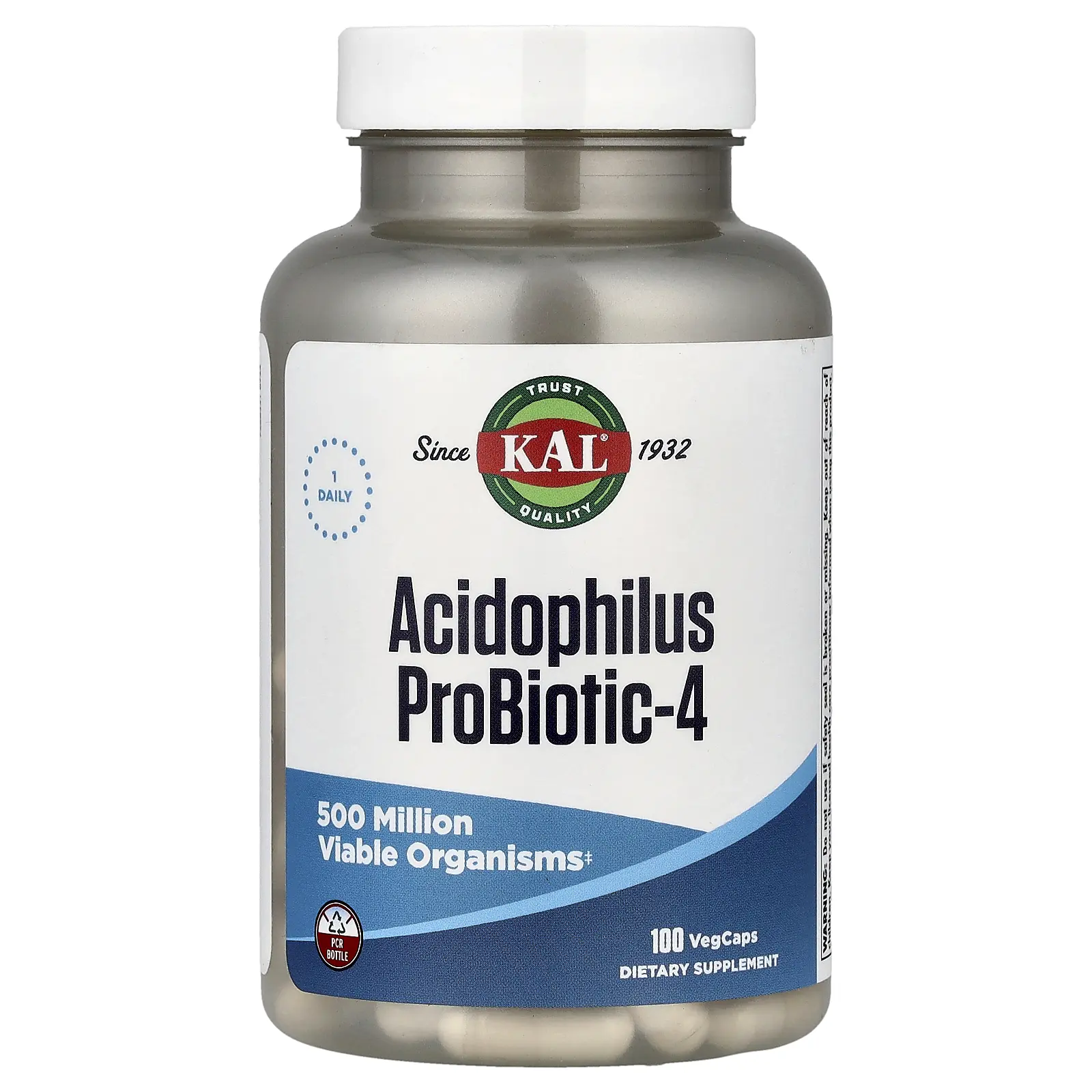 KAL Acidophilus Probiotic-4, 100 VegCaps KAL Acidophilus Probiotic-4, 100 VegCaps