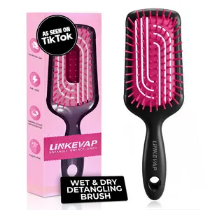 LINKEVAP Flex-Glide Detangling Brush Anti-Breakage Pain-Free Wet & Dry Hair Brush with Anti-Static Vented Design As Seen on TikTok |Summervibes