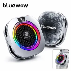 BlueWow TH16 PRO MAX Cell Phone Cooler Heatsink for Gaming,with Artificial Intelligence Compatible Smartphone Radiator with Cooling Plate and Smart Control, Cellphone Radiator for iPhone Magnetic Series/Android/Tablet/iPad Usb
